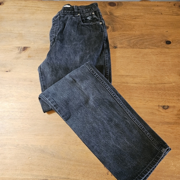 Harley Davidson Vintage Women's Classic Fit Jeans Black Size 12R - Picture 1 of 12